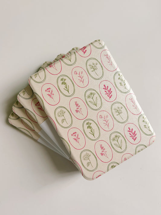 Pink and Green botanical print Kindle & Kobo cases