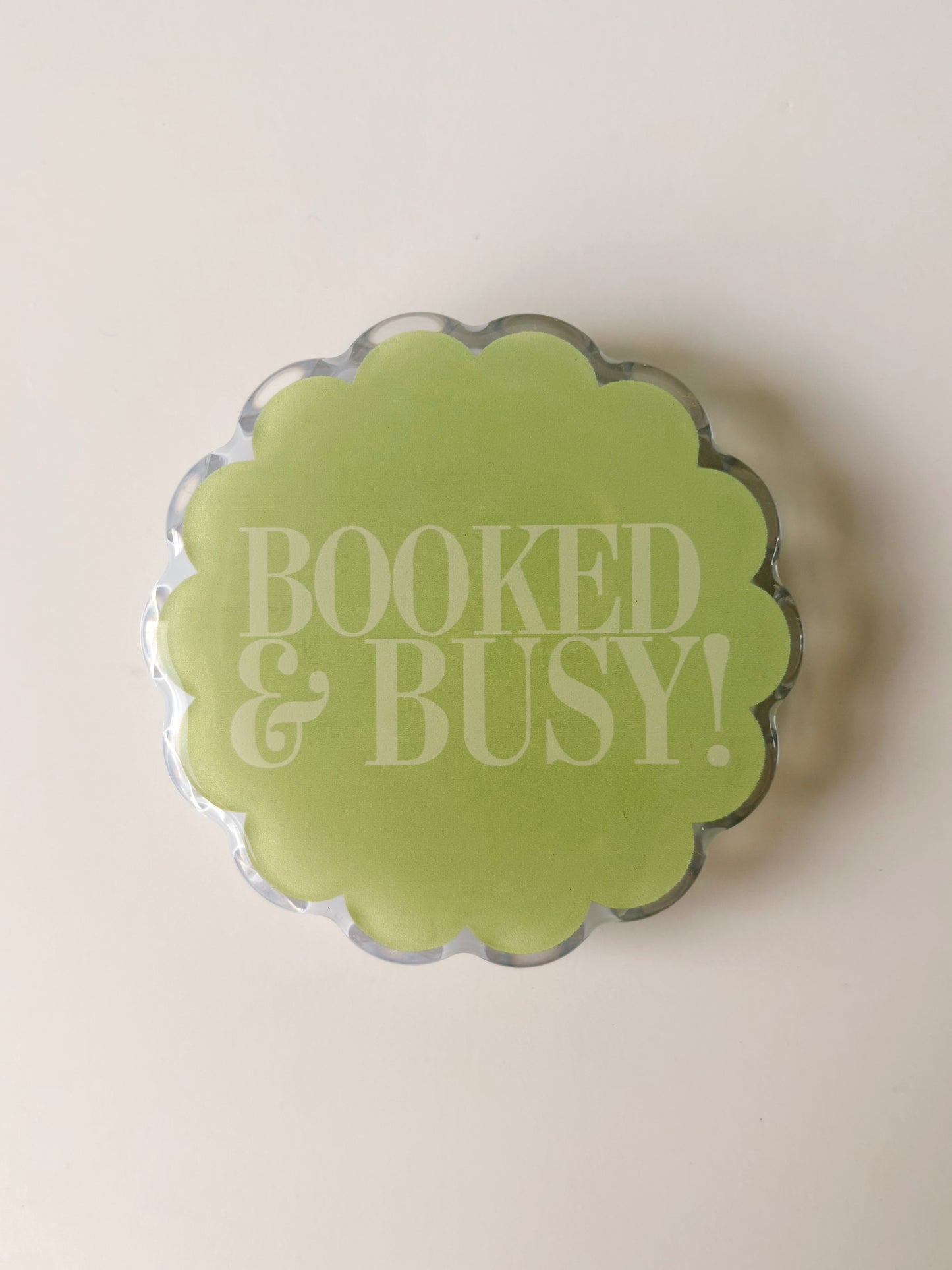 Green Booked & Busy Magnetic e-Reader Grip